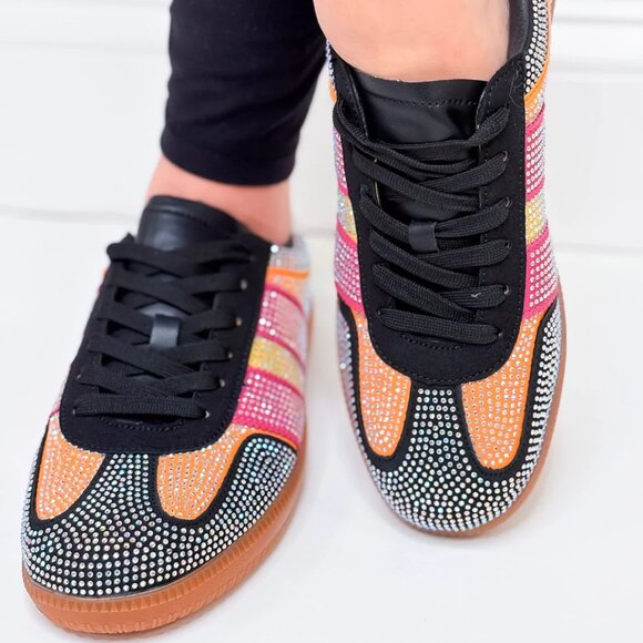 Berness Lennon Rhinestone Sneakers - Picture 2 of 12